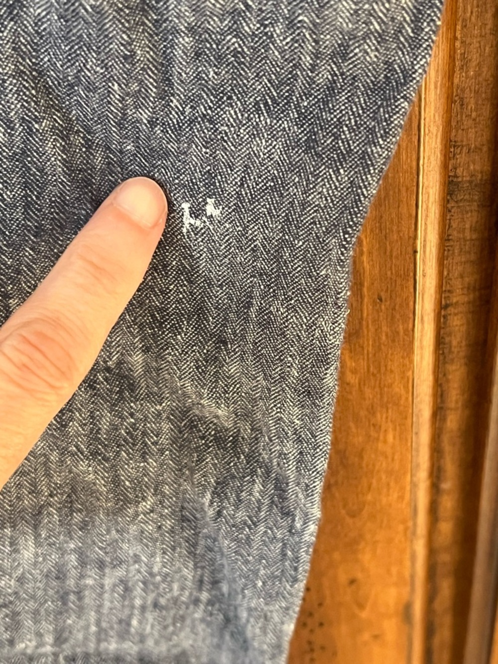 Pilcro & The Letterpress blue linen blend wide leg chambray pants |Size 2 - Picture 5 of 17
